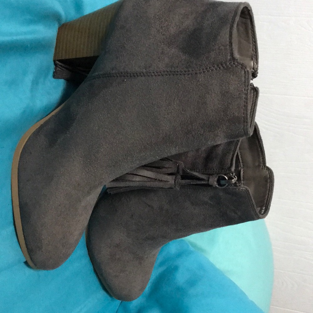 Grey booties
